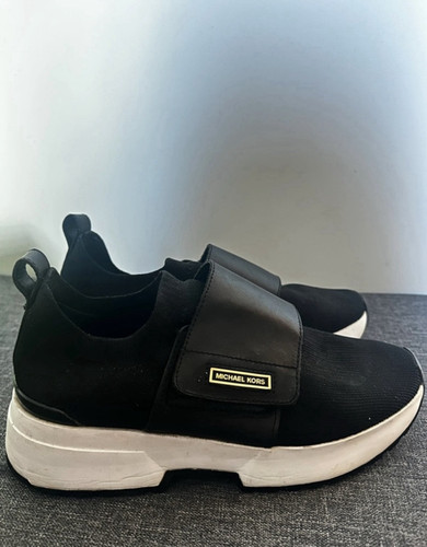 Black And White Mesh Michael Kors Sneakers - Picture 1 of 13