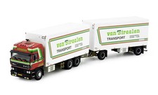 TEKNO,DAF 3600 SpaceCab 6x4 rigid truck with 1+1 axle trailer VAN STRAALEN, 1...