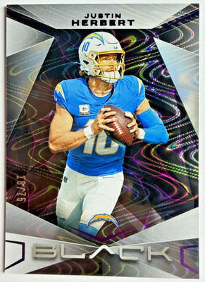 2024 PANINI BLACK #60 JUSTIN HERBERT ROYAL /75