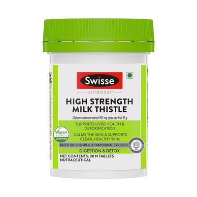 Swisse High Strength Milk Thistle with 500mg (70:1) Milk Thistle Extract- 30 Tab