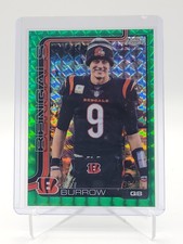 JOE BURROW 2025 TOPPS CHROME GREEN GEOMETRIC IMAGE VARIATION BENGALS /49 Q6633