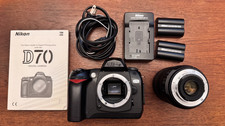 AF-S Nikkor 16-85mm Lens with Nikon D70 Camera Kit, 2 batteries plus charger