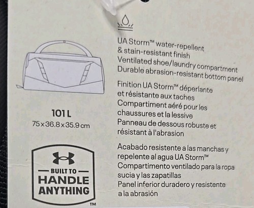 Under Armour UA Undeniable 5.0 Borsa Borsone Grande Borsone Palestra 1369224 - Nuova - Foto 6 di 7