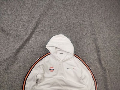 McLaren Formula 1 Team x Gulf Racing Official White Logo Hoodie Sweatshirt