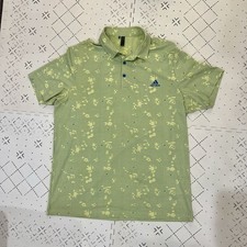 Adidas Primegreen Night Camo Print Polo Golf Shirt Sz XL Mens Yellow/blue