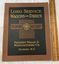 ANTIQUE PIEDMONT WAGON DRAY CATALOG BROCHURE HICKORY NC FARM WAGON TRUCK WOW!!