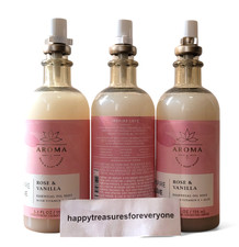 3 Bath  Body Works Rose  Vanilla Essential Oil Mist 5.3 fl oz.