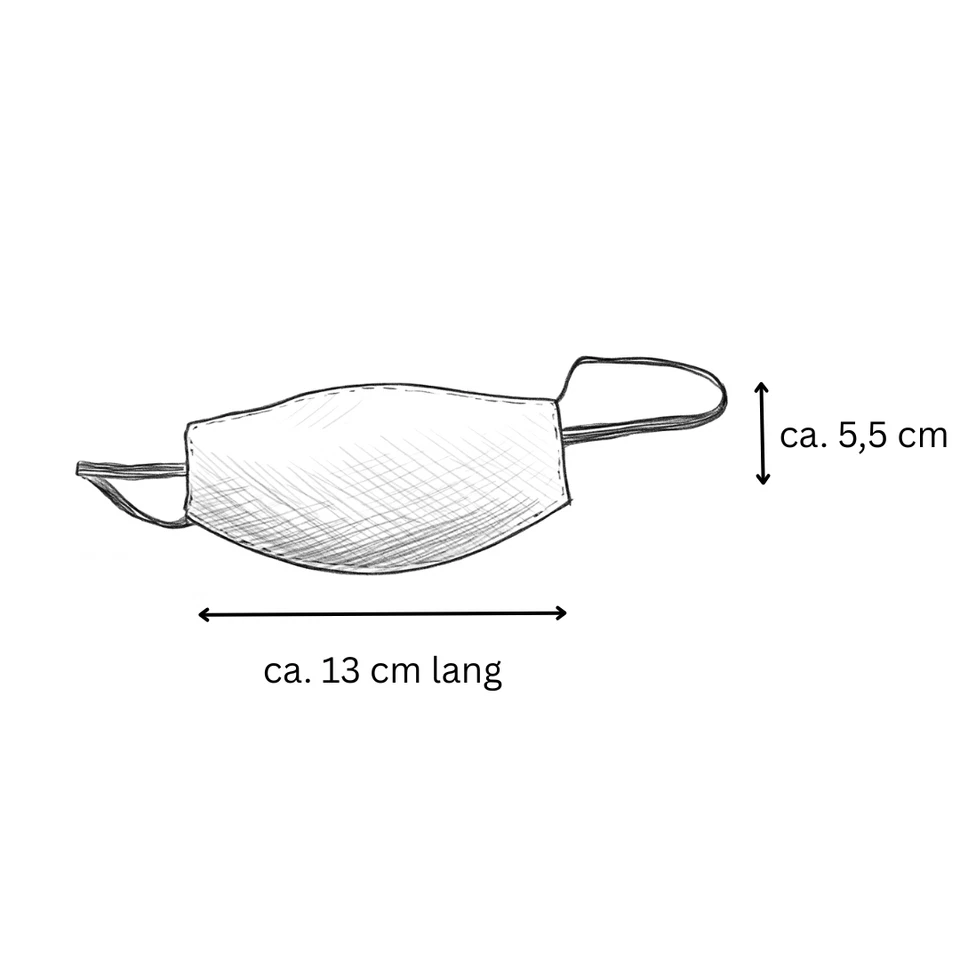 Augenbinde Augenklappe medizinisch schwarz Gummiband 5,5x13 cm nach OP Baumwolle - Bild 4 von 4