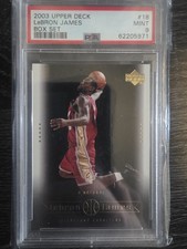 LeBron James 2003 upper deck #18 rookie a natural PSA 9  