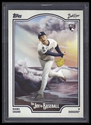 2025 Topps x Bob Ross: The Joy of Baseball #100 Roki Sasaki