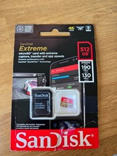 SanDisk Extreme 512GB Class 10 v30 Micro SD MicroSDXC U3 Memory Card