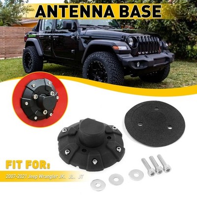 Antenna Base Cover For Jeep Wrangler JK JL JLU JT Rubicon Sahara Sport 2007-2021