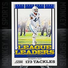 2025 Score Football - Zaire Franklin - LEAGUE LEADERS #8 COLTS MINT