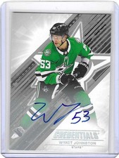 2024-25 Upper Deck Credentials Wyatt Johnston #56 Autograph Card Dallas Stars