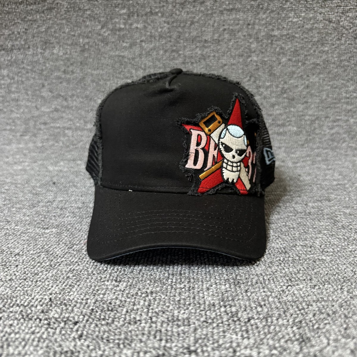 New Era Bounty Hunter Trucker Snapback Black Mesh Back One Size Hat