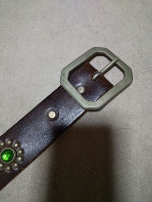 Good HTC Flower Studded Leather 32 inches USA Stone belt | eBay