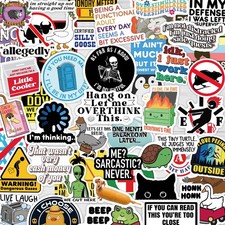 200 Pcs Funny Stickers for Adults Dirty by Puraesla - Meme Water Multicolor