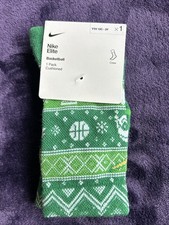 Nike Elite Youth 10c-3Y Basketball Green Crew Socks