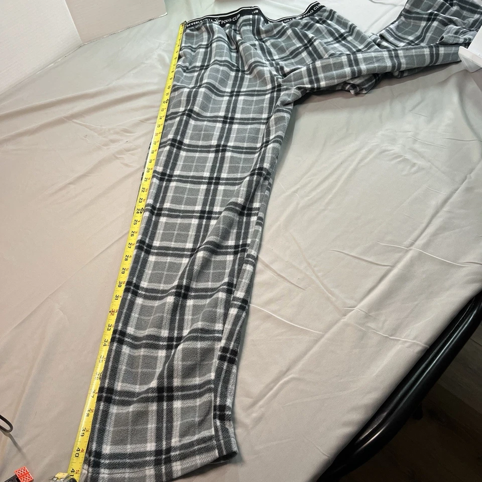 Calça polo masculina Beverly Hills pijama flanela cintura elástica xadrez M - Imagem 4 de 4