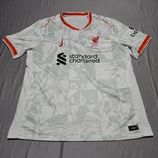 Nike Liverpool FC 2022-23 Away Jersey Mens XL White Marble Dri-FIT Soccer Shirt