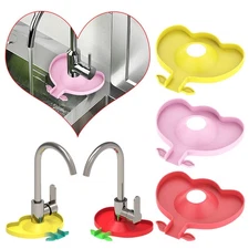 Kitchen Silicone Faucet Mat Sink Splash Guard Drain Pad Kitchen Absorbent Mat CW