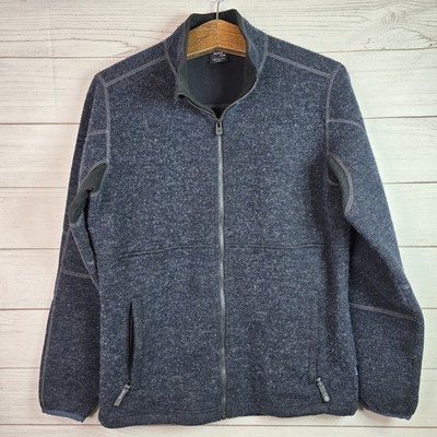 Kuhl Thermo Kore 1/4 Zip Pullover Mens Sz S Gray Fleece Lined Wool Blend Hiking