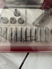 Wolfgang Puck Cookie Press and Decorating Set 21 Pieces RED NEW 