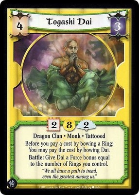 Togashi Dai - The Heaven's Will - Legend of the Five Rings CCG
