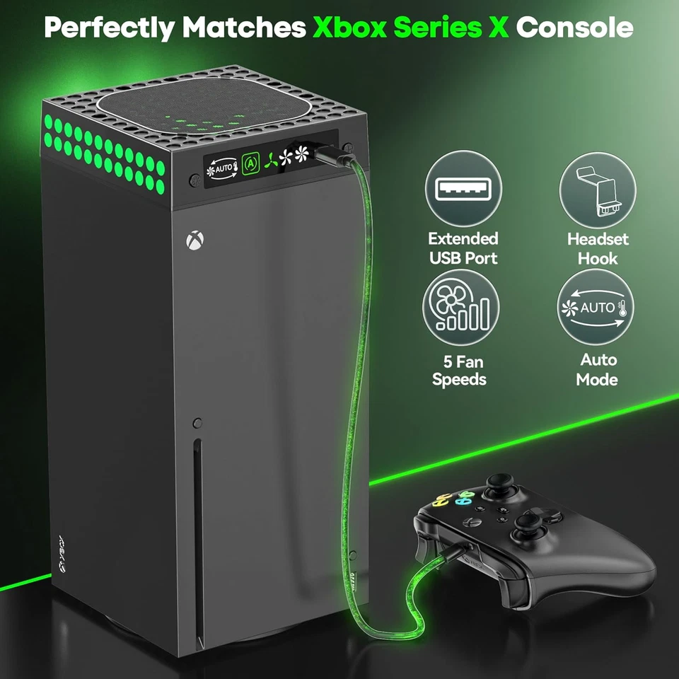 XBX Series X Cooling Fan Dust Proof with Auto Mode, for Xbox Series X Console wi - Image 4 of 4