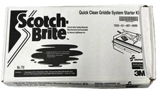 3M Scotch Brite Quick Clean Commercial Griddle Cleaning System Starter Kit 710