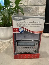 Franklin FR-TJS12 -12 Language European Translator  -New SEALED!