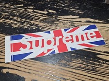 Supreme Union Jack UK Box Logo Sticker FW11 READ INFO 
