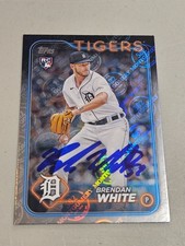2024 Topps Foil BRENDAN WHITE Tigers In-Person Signed Autographed AUTO