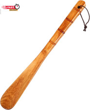 Premium Wooden Shoe Horn, 1 PCS Shoehorns Durable, 13" Long Handle Shoe Horns, L