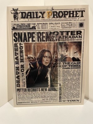 Harry Potter Daily Prophet Newspaper 3D Changing Holographic Lenticular Poster