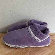 Muk Luks Rita Full Fit Washable Womens Memory Foam Slip-On Slippers, Sz L 9/10