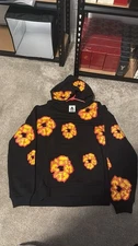 Black Offset Denim Tears Hoodie
