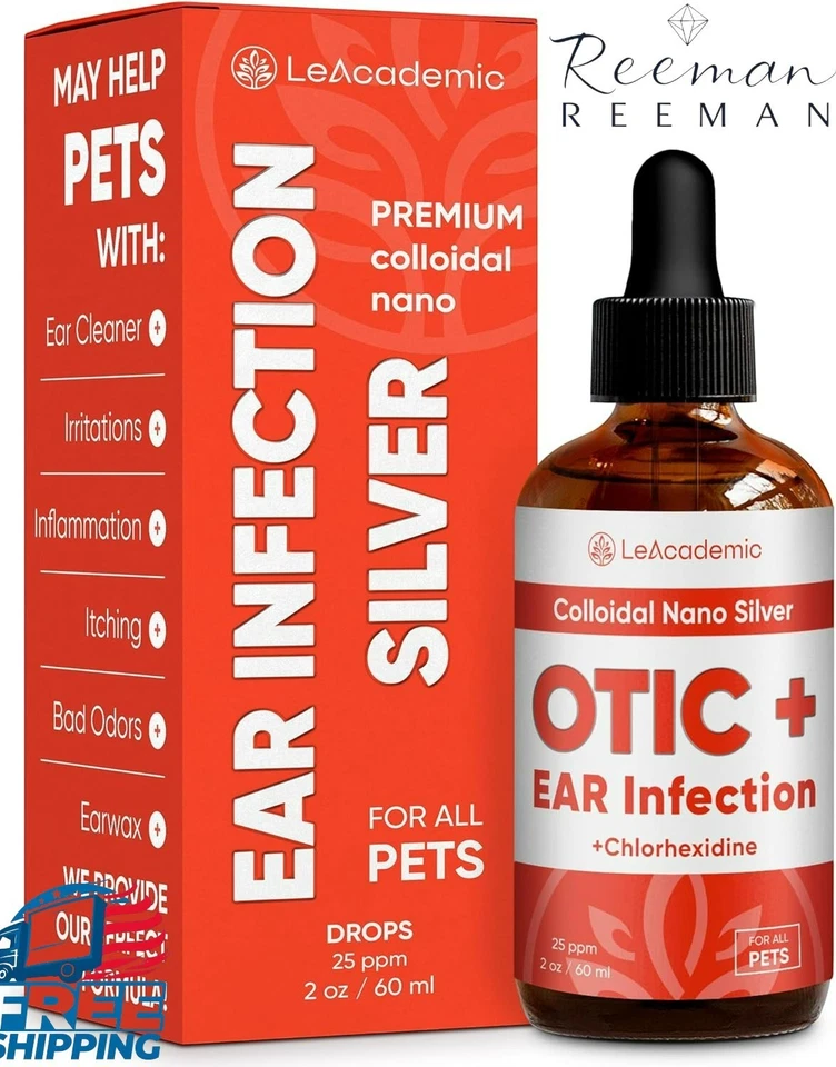 Tratamiento de Infecciones de Oído para Perros OTIC+ Limpiador de Oídos Nano Silver & Chlorhexidine Foto 4 de 4