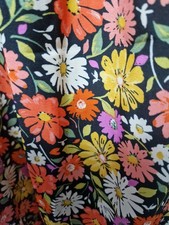 Yours Plus Size 22 Dress Maxi Daisy Floral Long Sleeve Holiday Festival Party