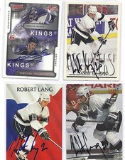 Andreas Lilja Signed Autographed Hockey Card Los Angeles Kings 2001 Victory 