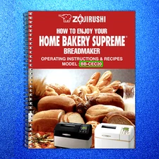Zojirushi BB-CEC20 Home Bakery Supreme Breadmaker User Manual, Wire Bound