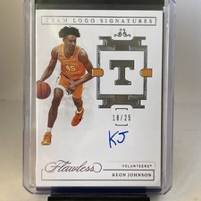 2022-23 Panini Flawless Collegiate KEON JOHNSON Team Logo Signatures 18/25