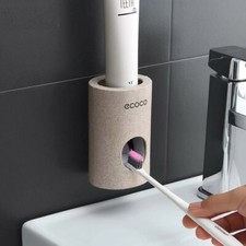 Automatic Toothpaste Dispenser non-toxic Wall hanger Mount Dust-Proof Toothpaste