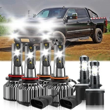 For Chevrolet Silverado 2500 1999-2002 LED Headlight High Lo Beam Bulb Fog Light