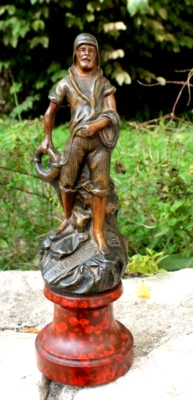 ancienne statue en régule un marin ( signé andmeme ) - Photo 1/4