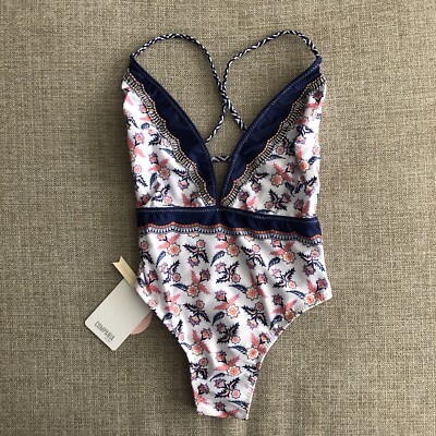 Compania Del Sol Premium One Piece Swimsuit Women s Size XS Backless Thong