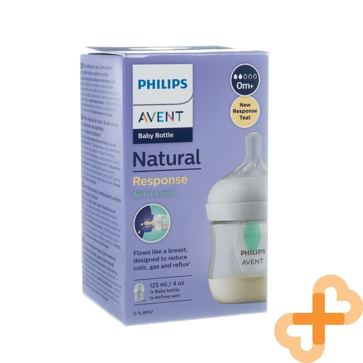 PHILIPS AVENT Natural Response Bottle with Additional AIRFREE Valve 125 ml