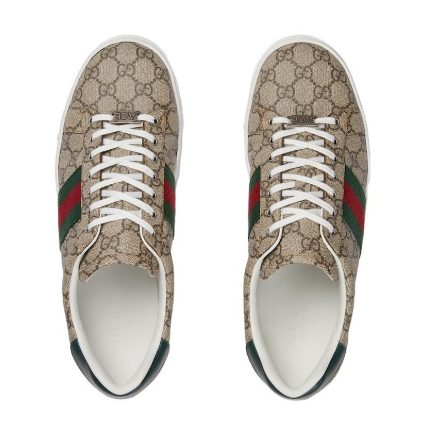 GUCCI ACE Leather Low-top Sneaker Men's Brown 760775 FACMZ 9746 | eBay