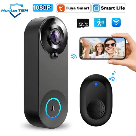 Wireless WiFi Video Doorbell 1080P HD Camera with Smart Motion