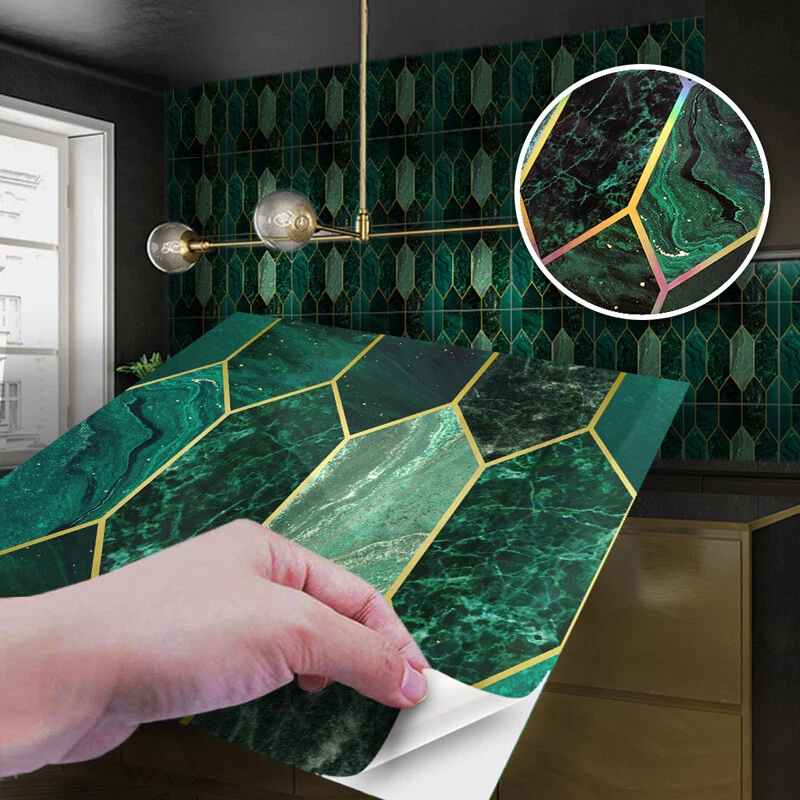 Green self adhesive wall tiles deals